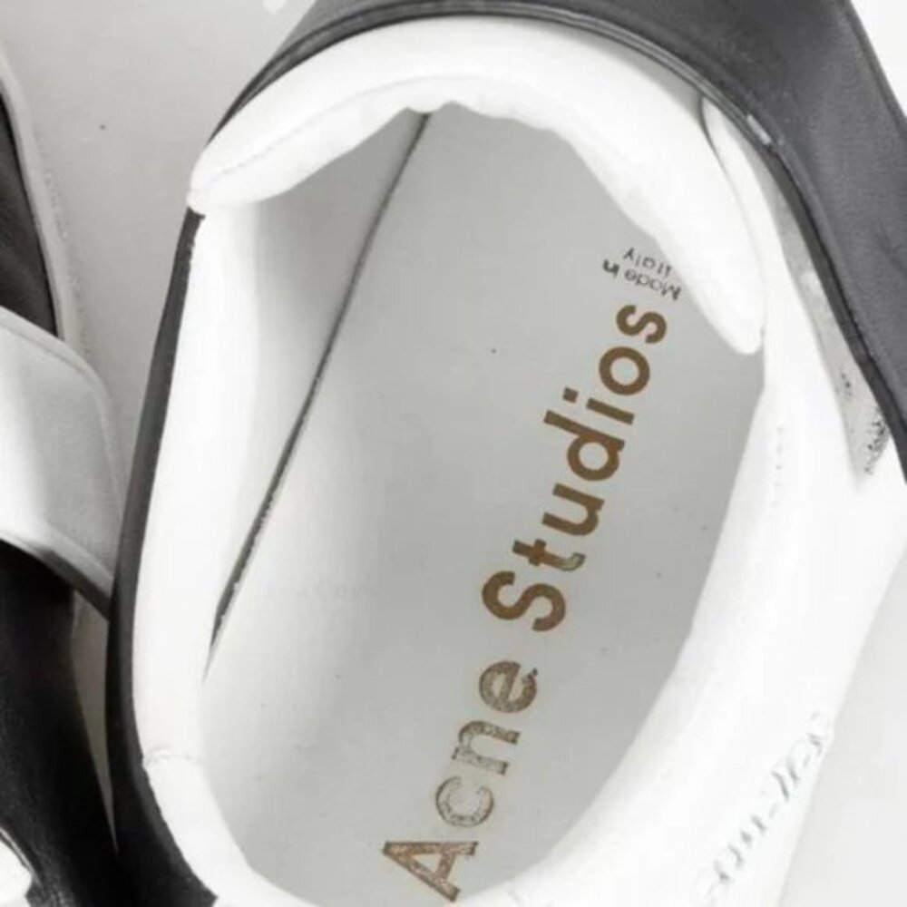 Acne Studios Black and White Triple Lo Yin Yang Sneakers - Picture 8 of 9